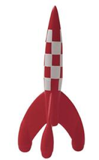 TINTIN - RAKETT (LITEN/PLAST)