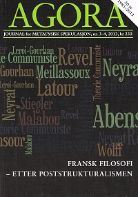 AGORA 2013 NR. 3-4 - FRANSK FILOSOFI
